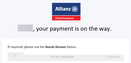 Information About Digital Claims Payments | Allianz Global Assistance